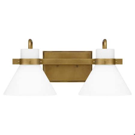 Quoizel Regency 2-Light Weathered Brass Vanity Light RGN8617WS